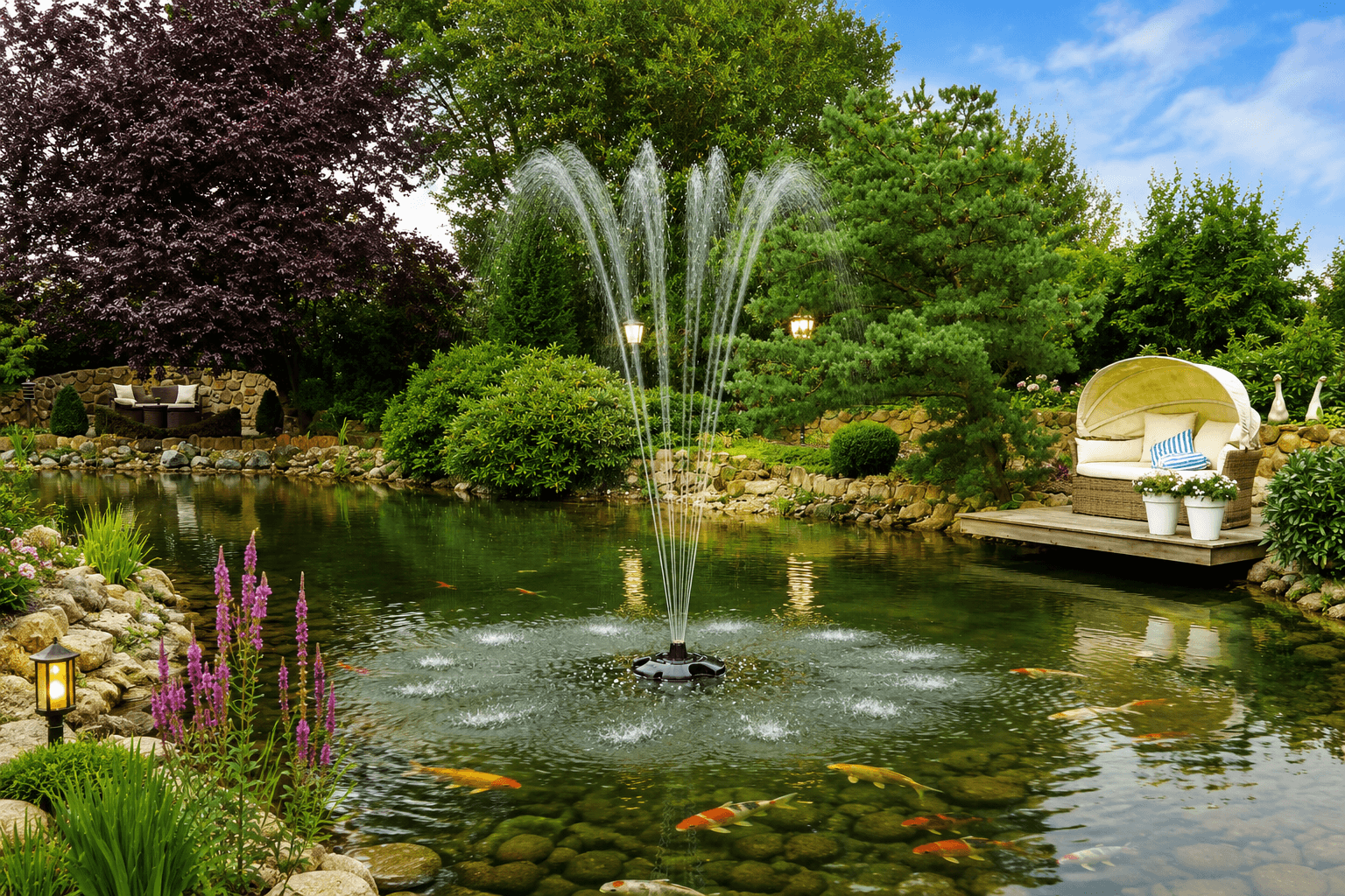 Oase PondJet Eco Premium in koi pond